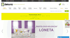 Desktop Screenshot of dekoria.sk