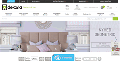 Desktop Screenshot of dekoria.dk